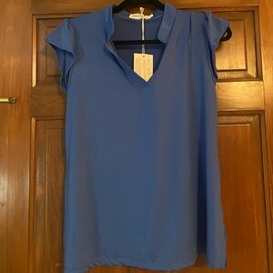 Vibrant Blue Top Size Small Brand New by Grace and Emma